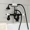 Kingston Brass AE55T0 Wall Mount Tub Faucet with Hand Shower, Matte Black AE55T0 - alternate 3